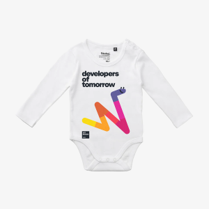 The Developers Of Tomorrow Baby Onesie image 1